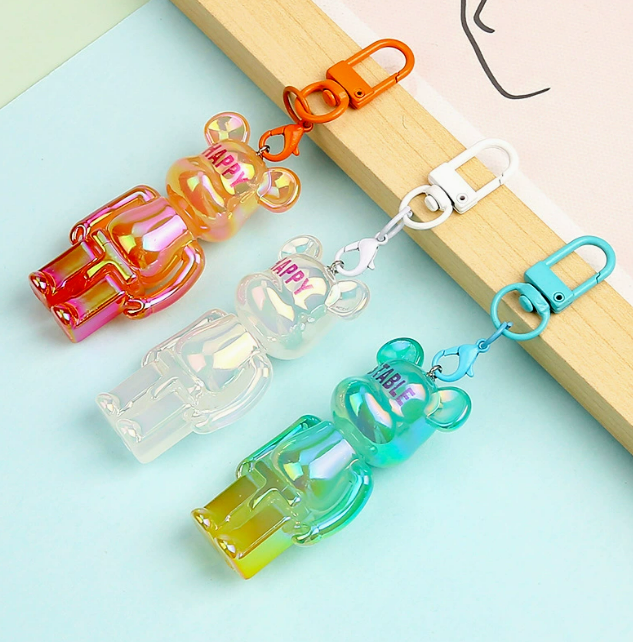 Macaron color lobster keychain