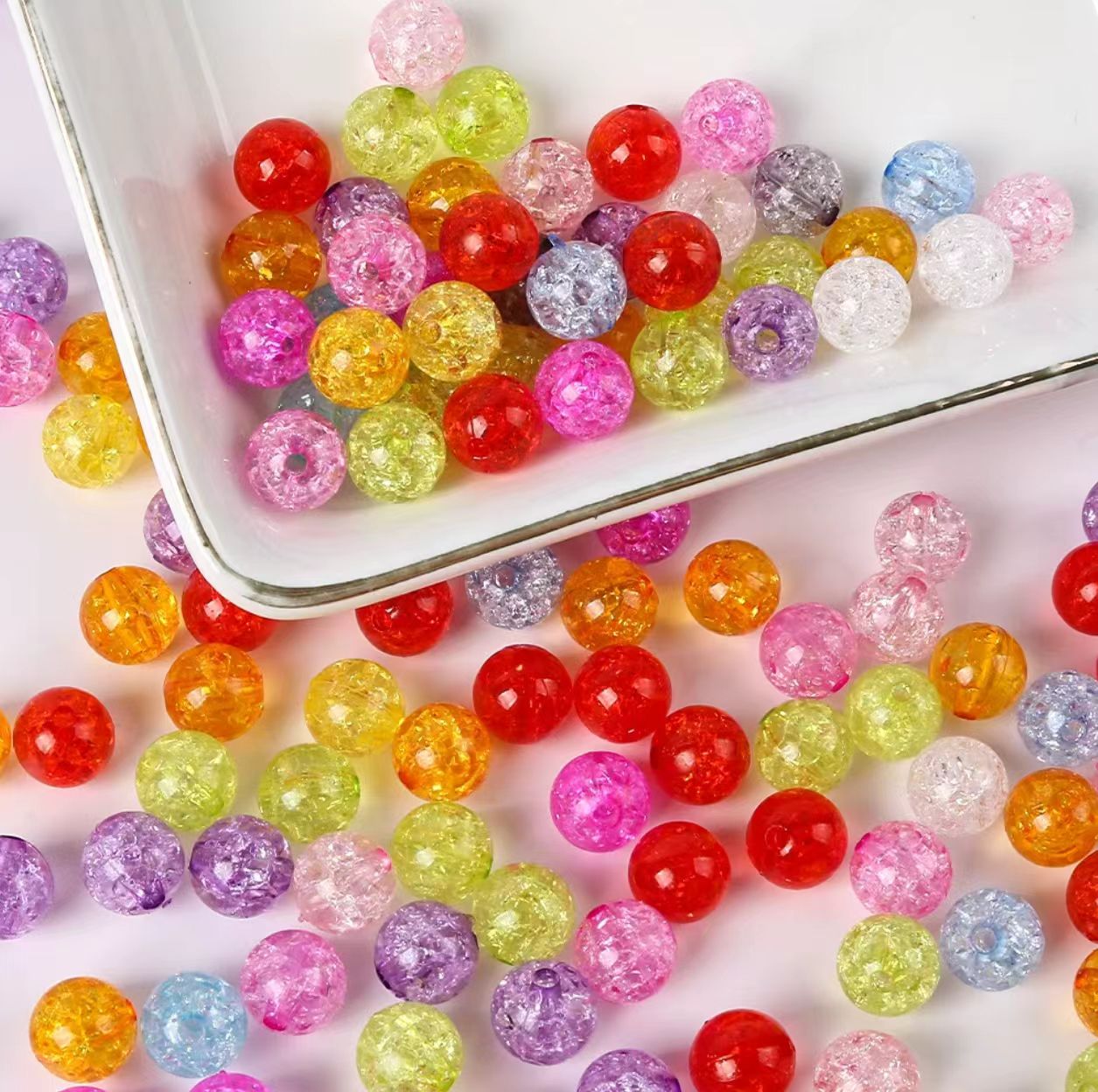 Crackle Beads  14mm