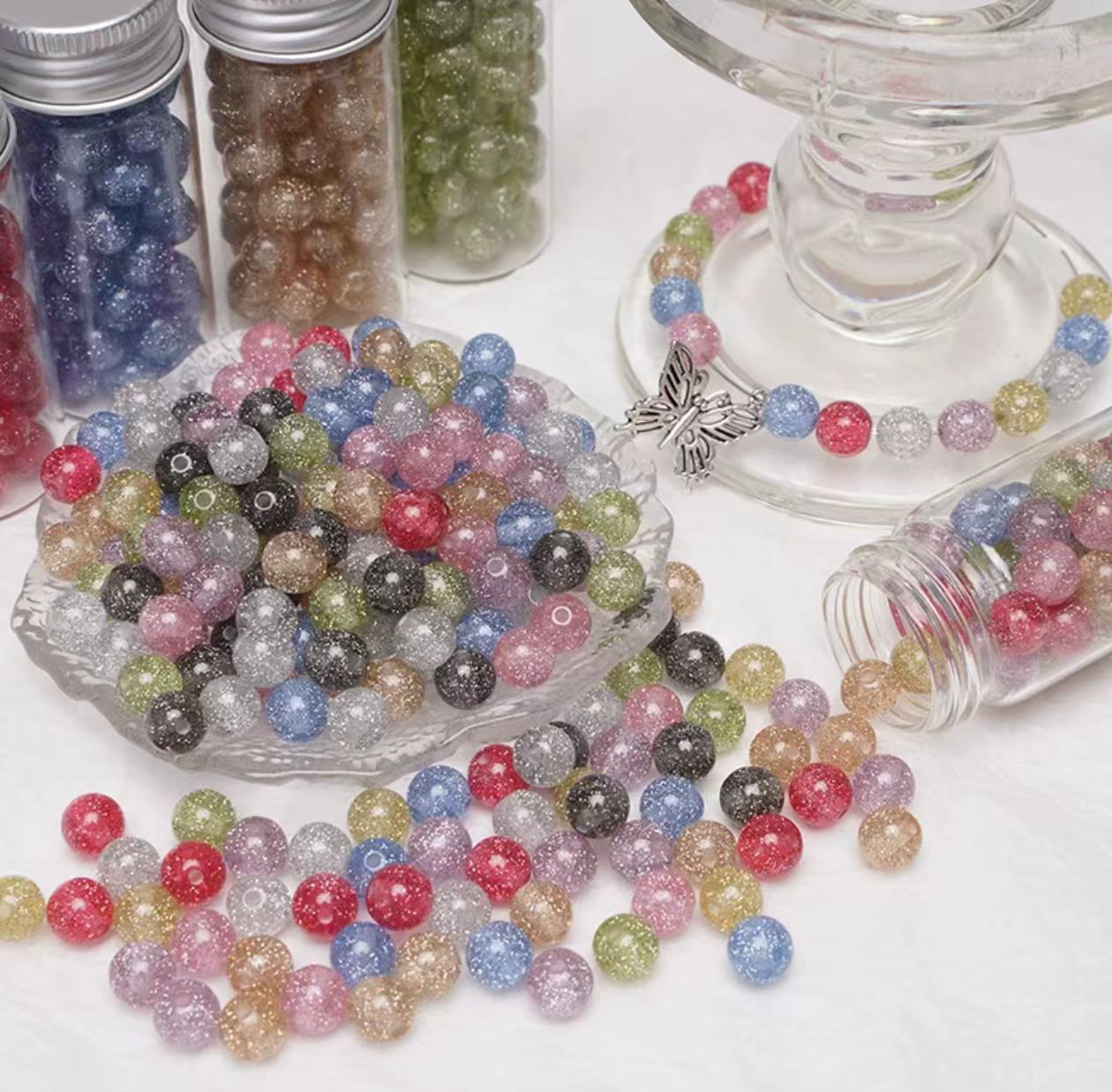 Mini Sparkly Beads 10mm